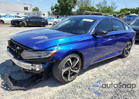 2021 Honda Accord Sport из США, поврежденный, VIN 1HGCV1F32MA051295